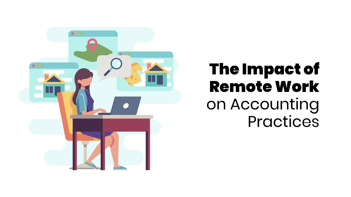 Remote Work in Accounting blog infographic image
