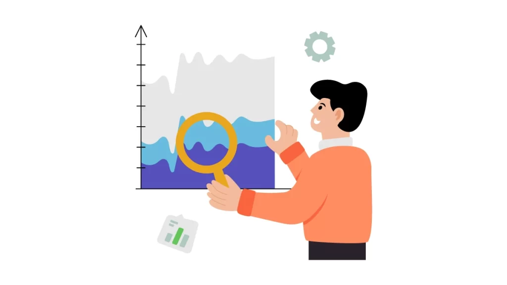 vector image on break-even analysis