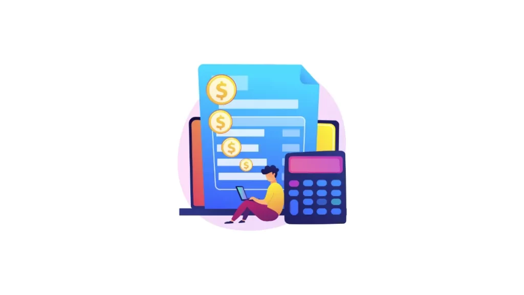 vector image on cash flow statement