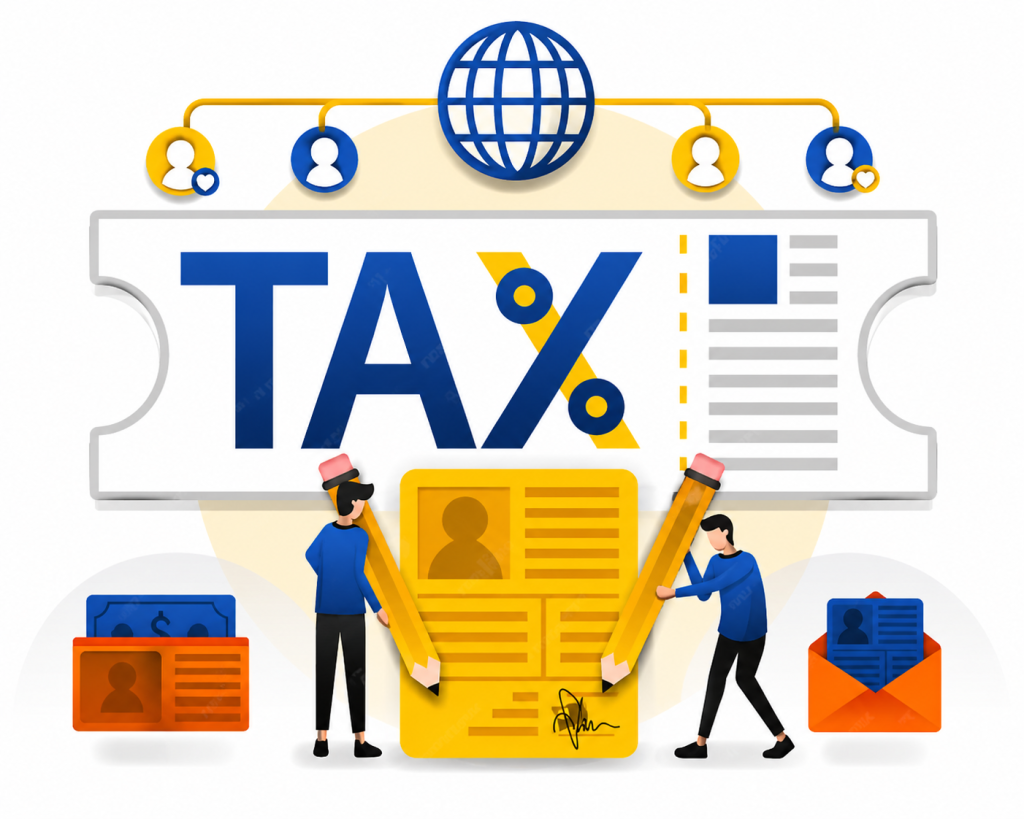 vector image on new gst regulations in 2026