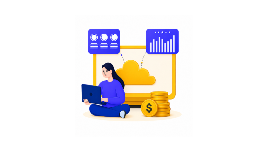 Cloud Accounting vector image