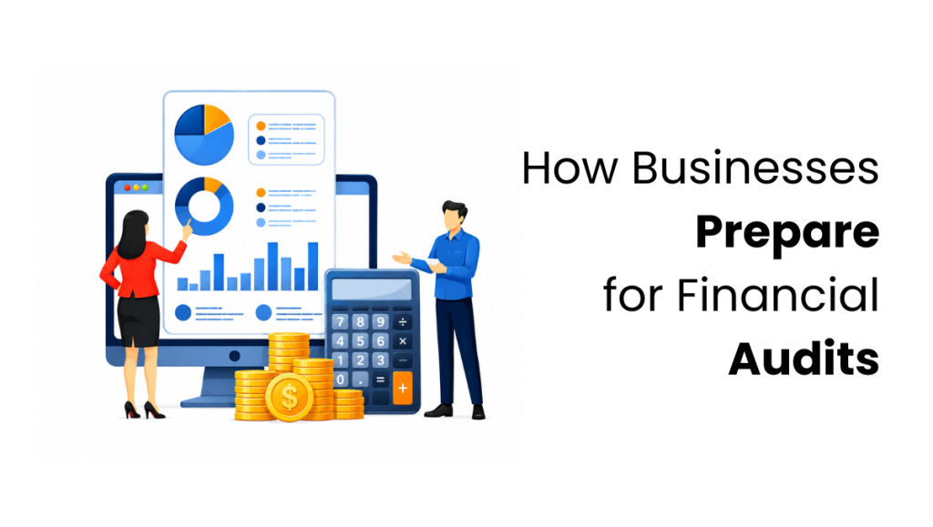 how business prepare for financial audits vector image